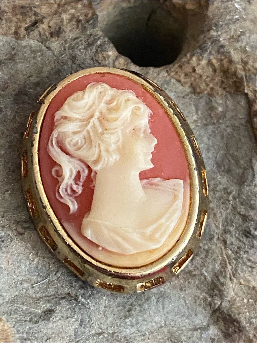 5/$10❤️❤️❤️Vintage 90s Classic Cameo Broach